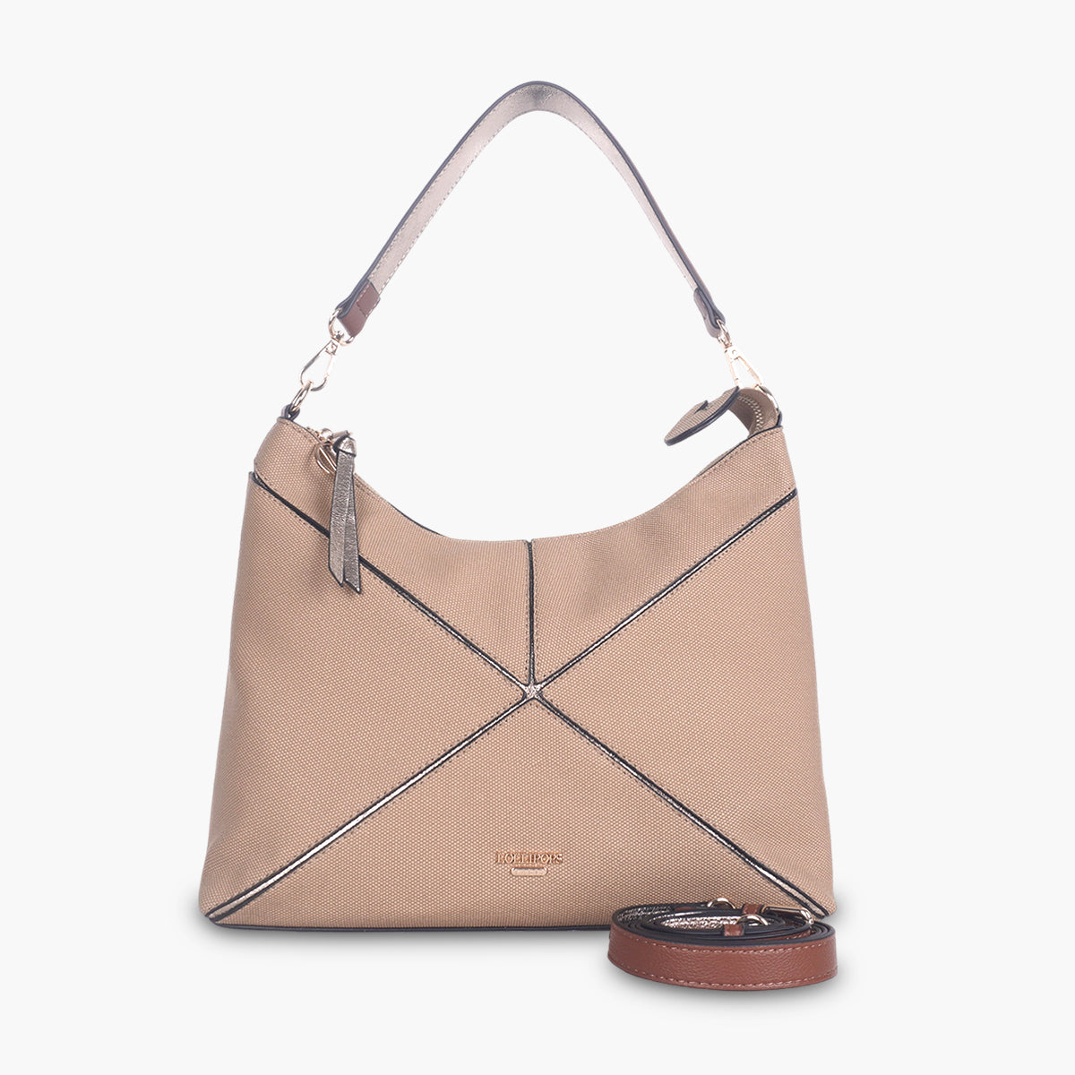 Sac hobo beige Tamelia