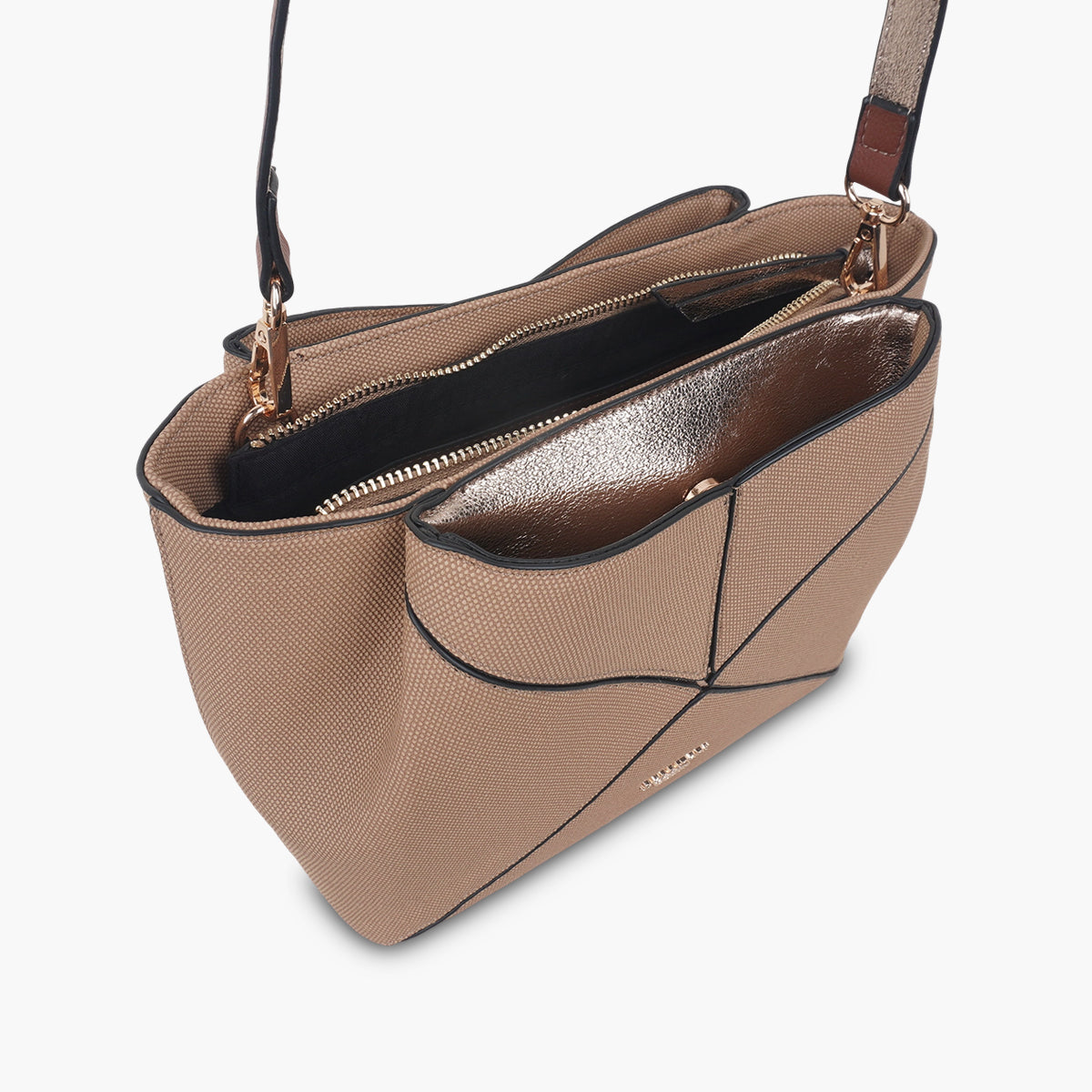 Sac multi poches beige Tamelia