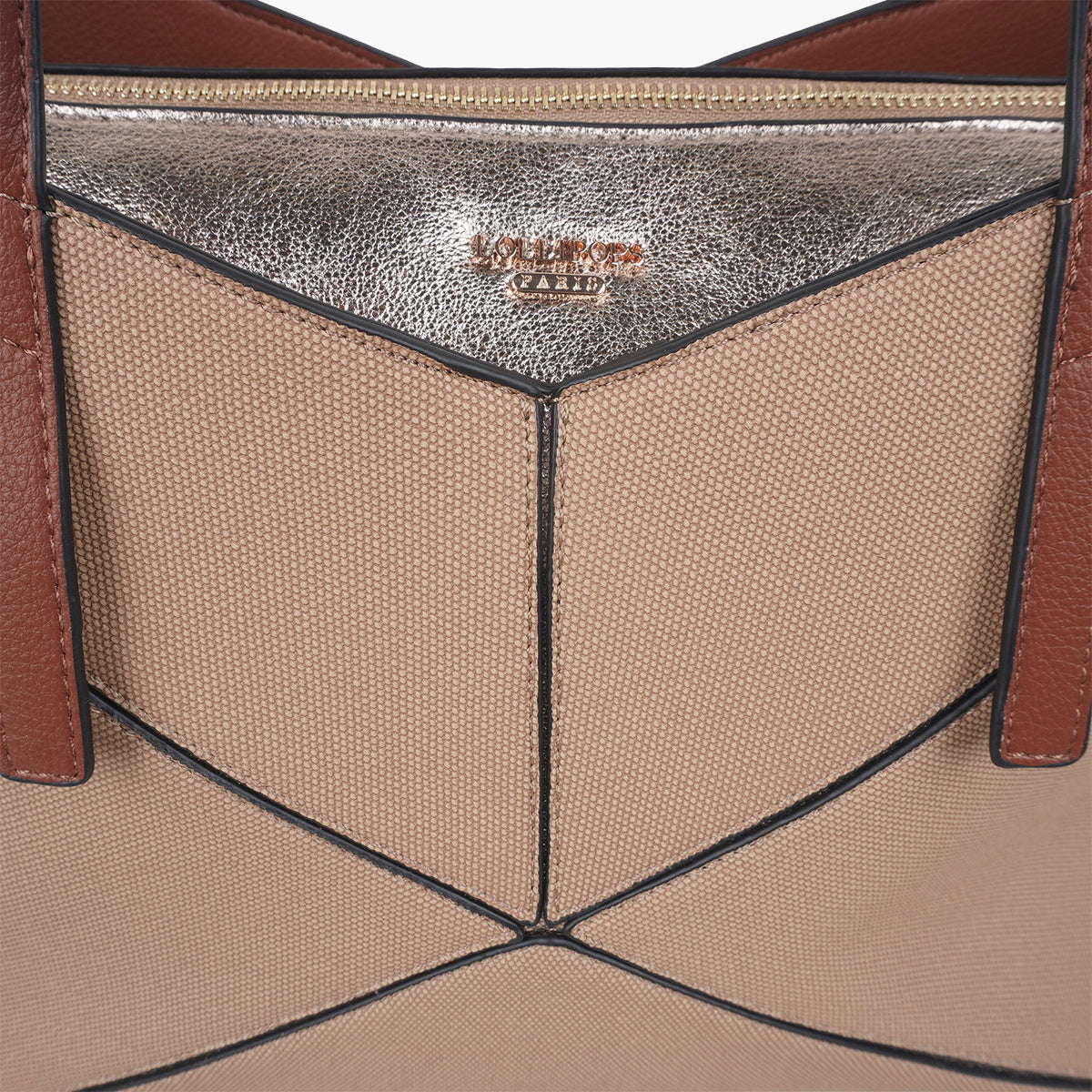 Grand sac shopper beige Tamelia