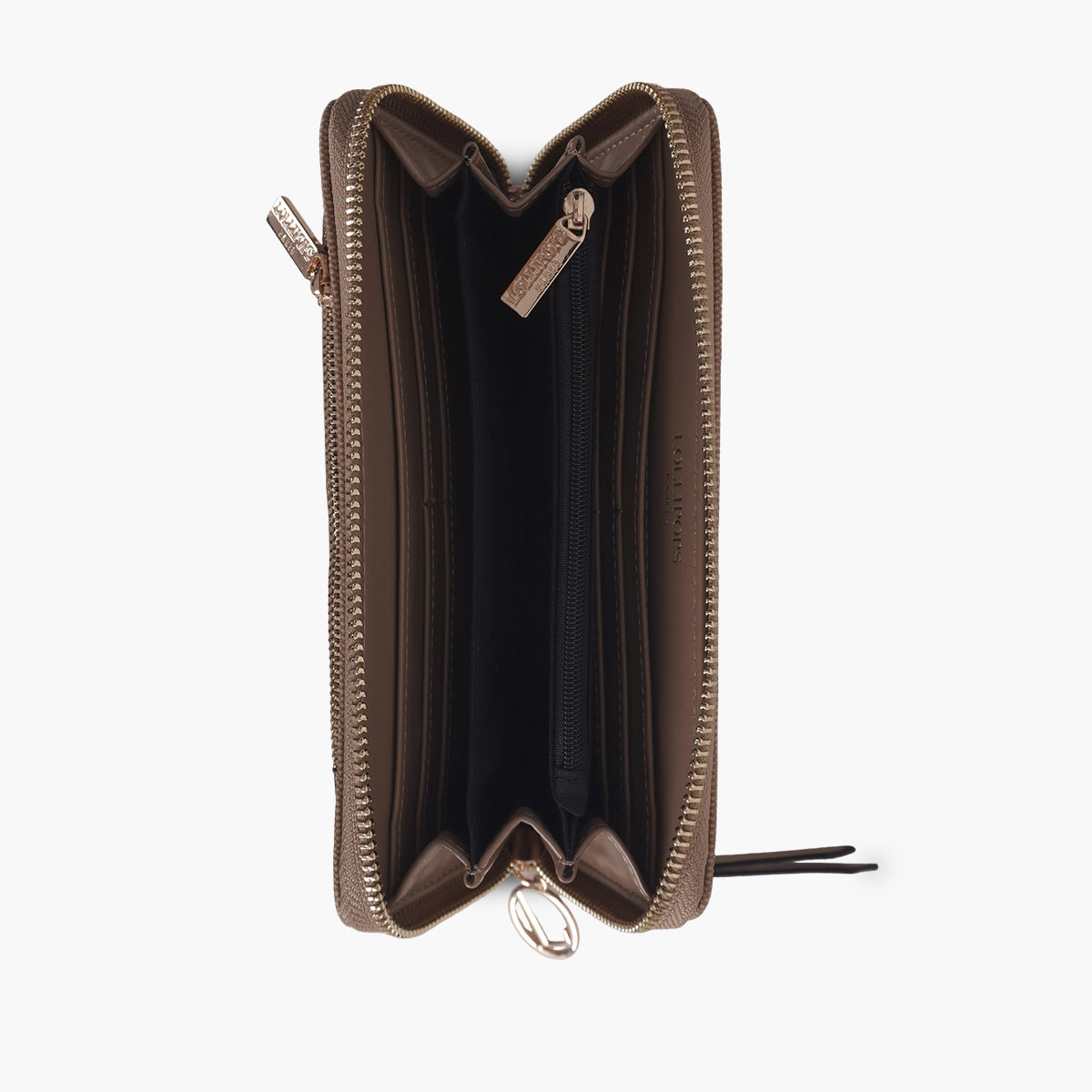 Grand portefeuille beige Tamelia