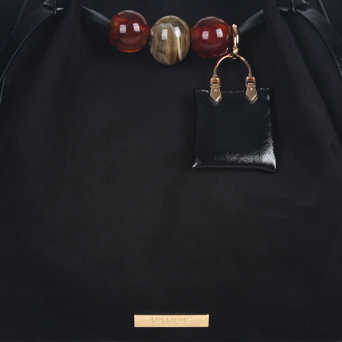 Grand sac shopper L noir Tarick