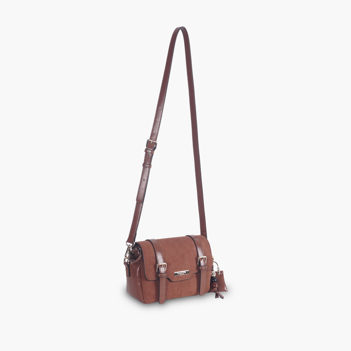 Sac porté épaule camel Tarick