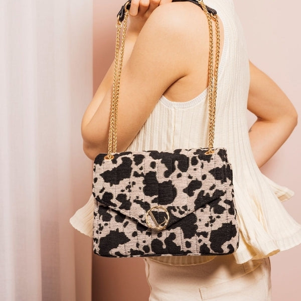 Sac porté épaule tacheté Tim