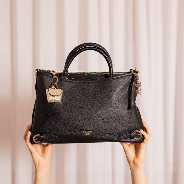 Grand sac shopper noir Tobi