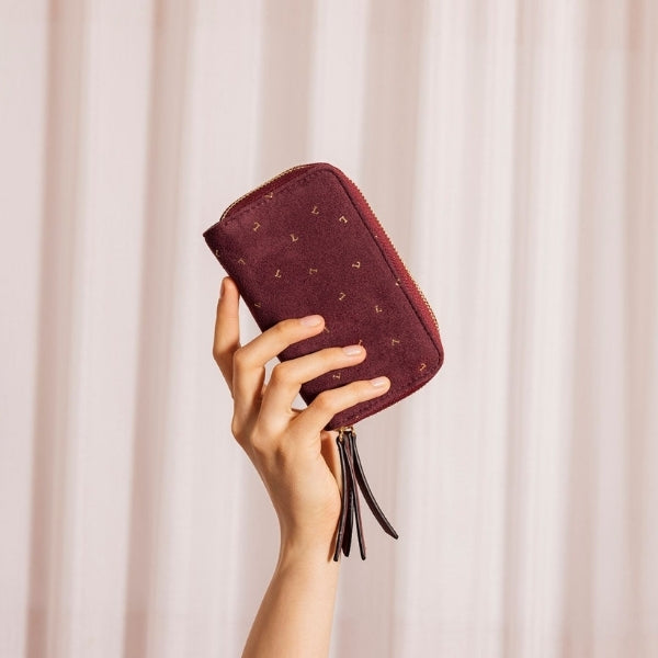 Portefeuille bordeaux Tobi