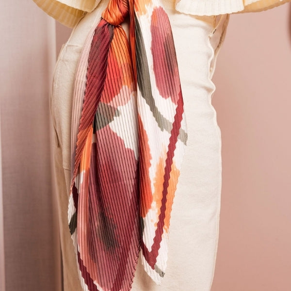 Foulard carré multicolore Taja