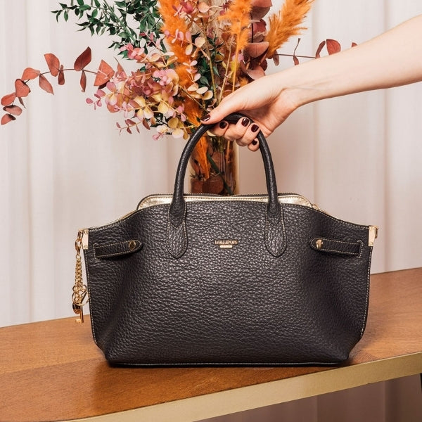 Sac shopper noir Todora M