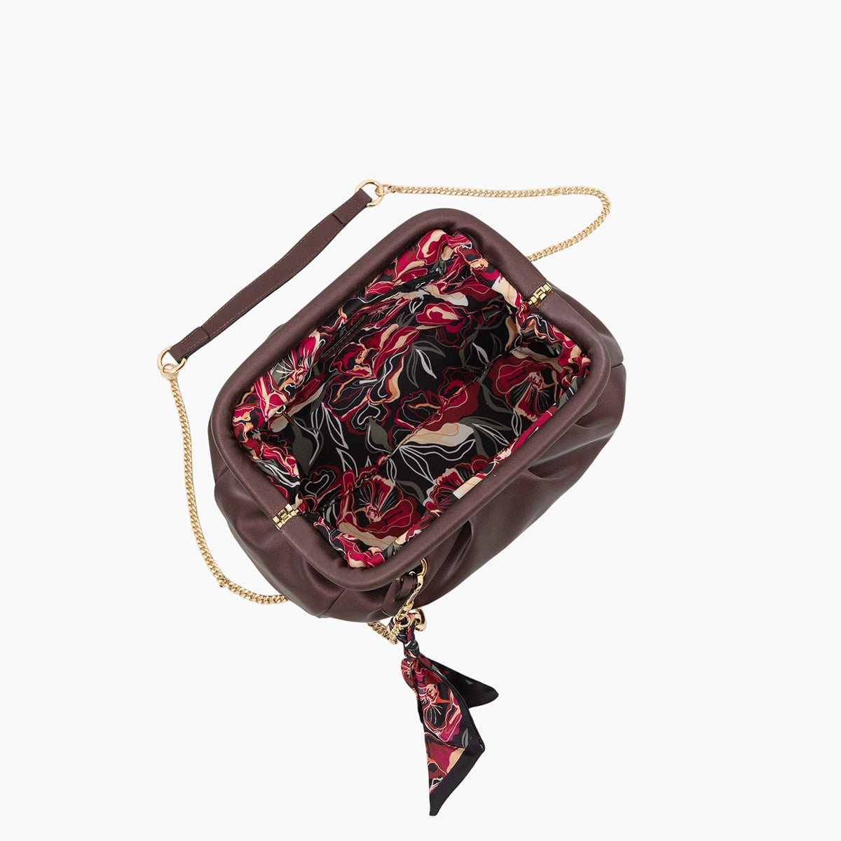 Pochette M bordeaux Teya