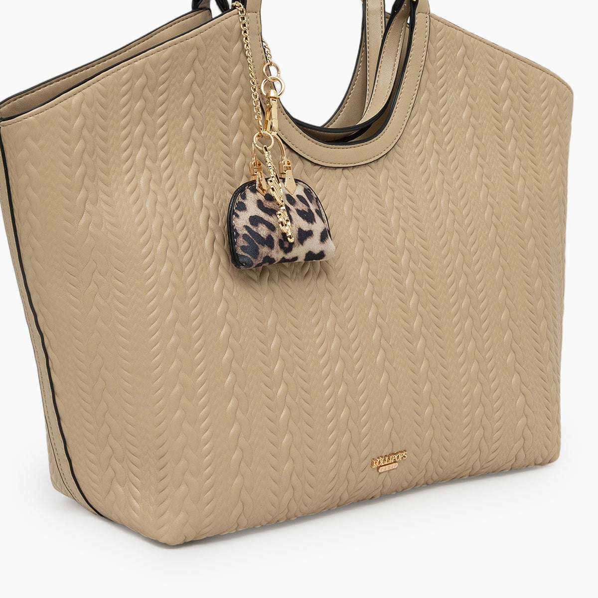 Grand sac shopper beige Tommylee