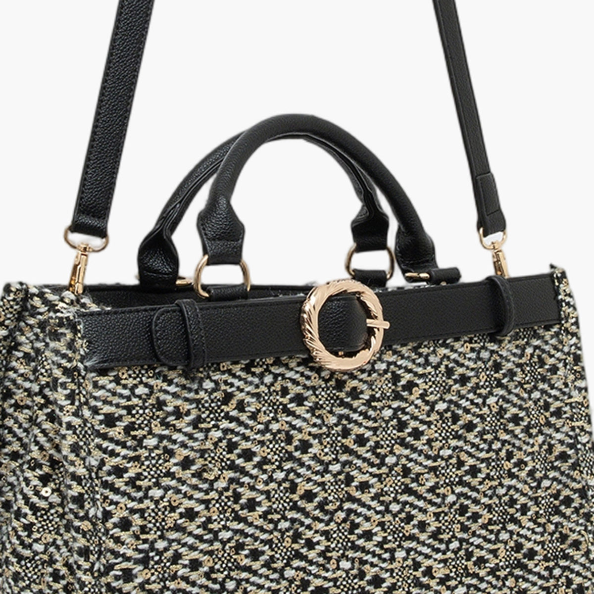 Grand sac shopper noir Toundra