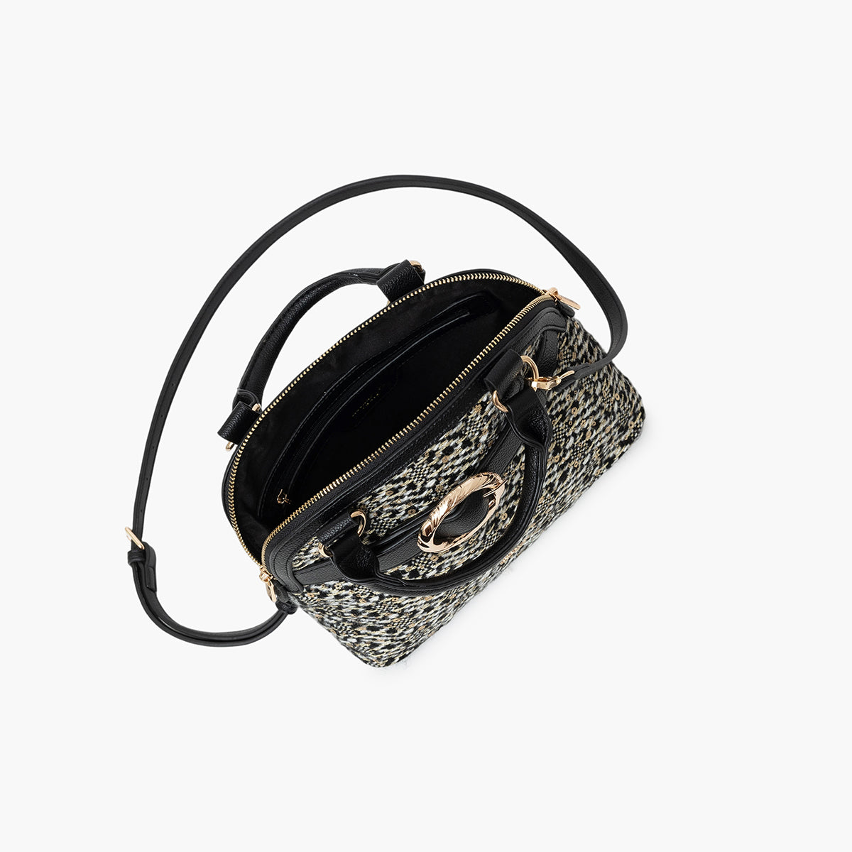 Petit sac shopper noir Toundra