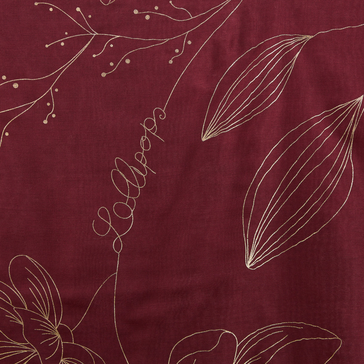 Foulard rectangulaire bordeaux Tyasa