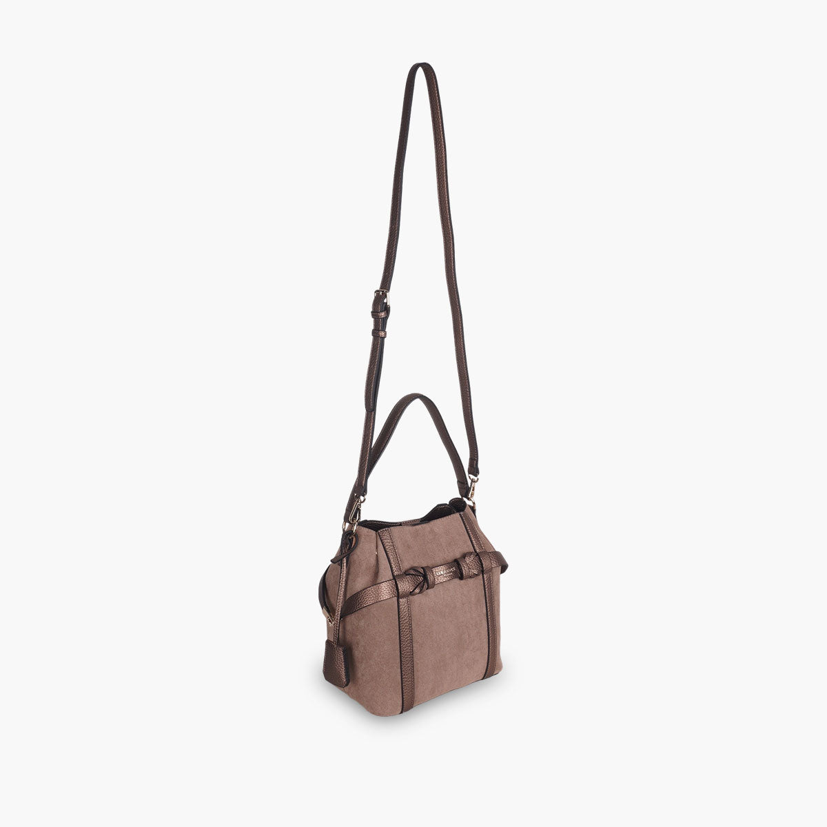 Sac seau taupe Taja
