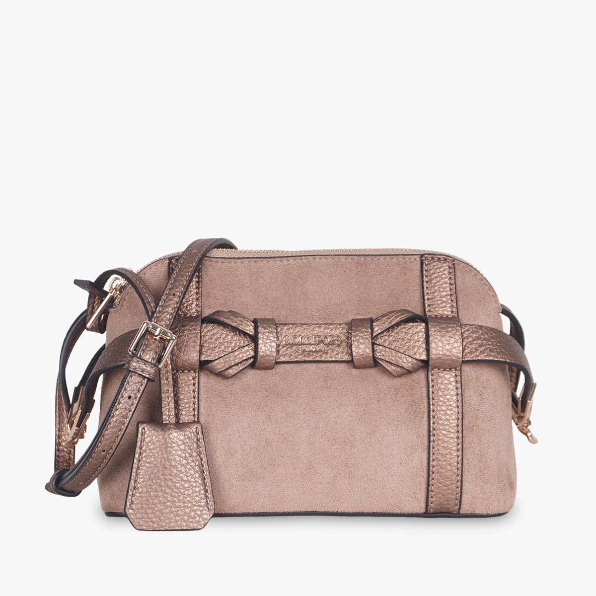 Petit sac multi poches taupe Taja