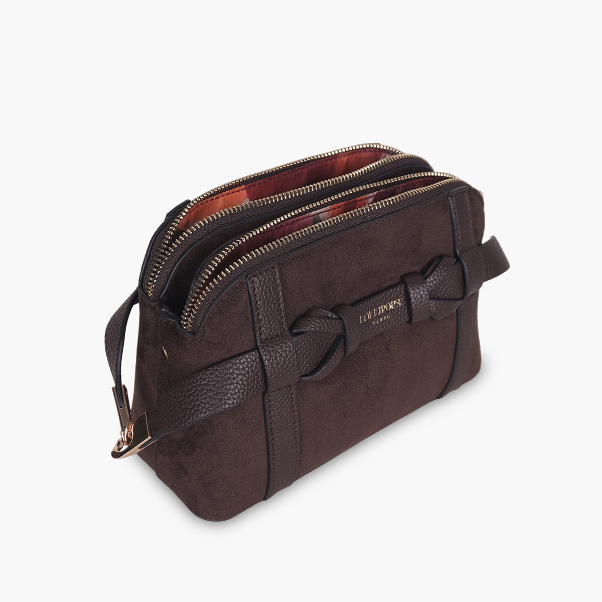 Petit sac multi poches marron Taja