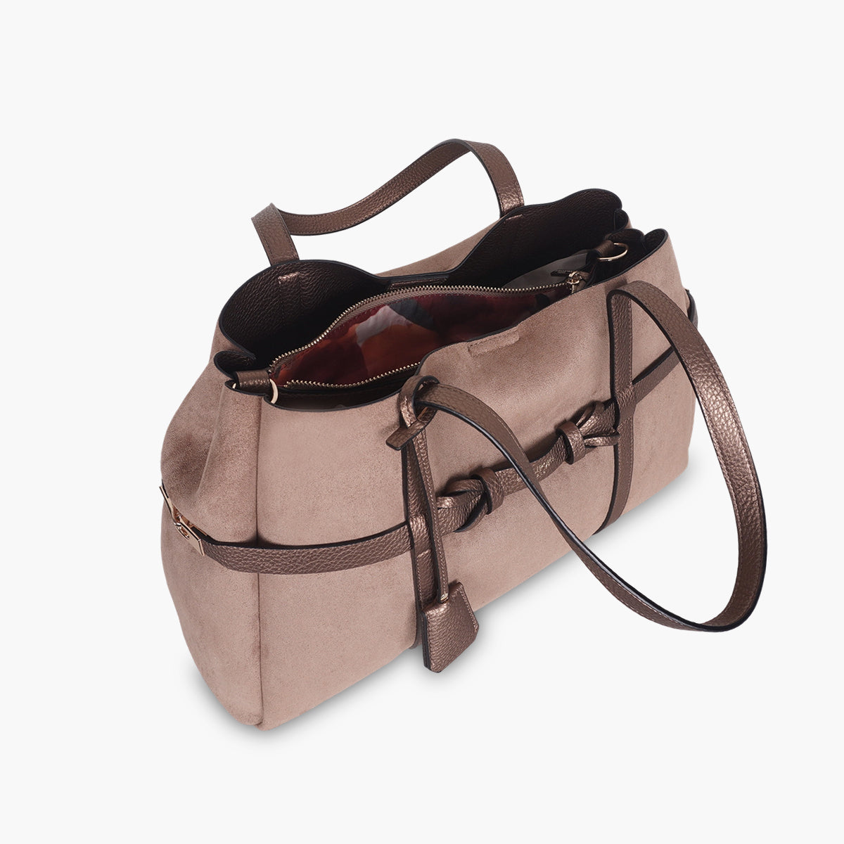 Grand sac shopper taupe Taja