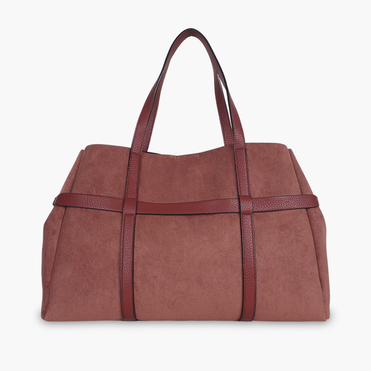 Grand sac shopper brique Taja