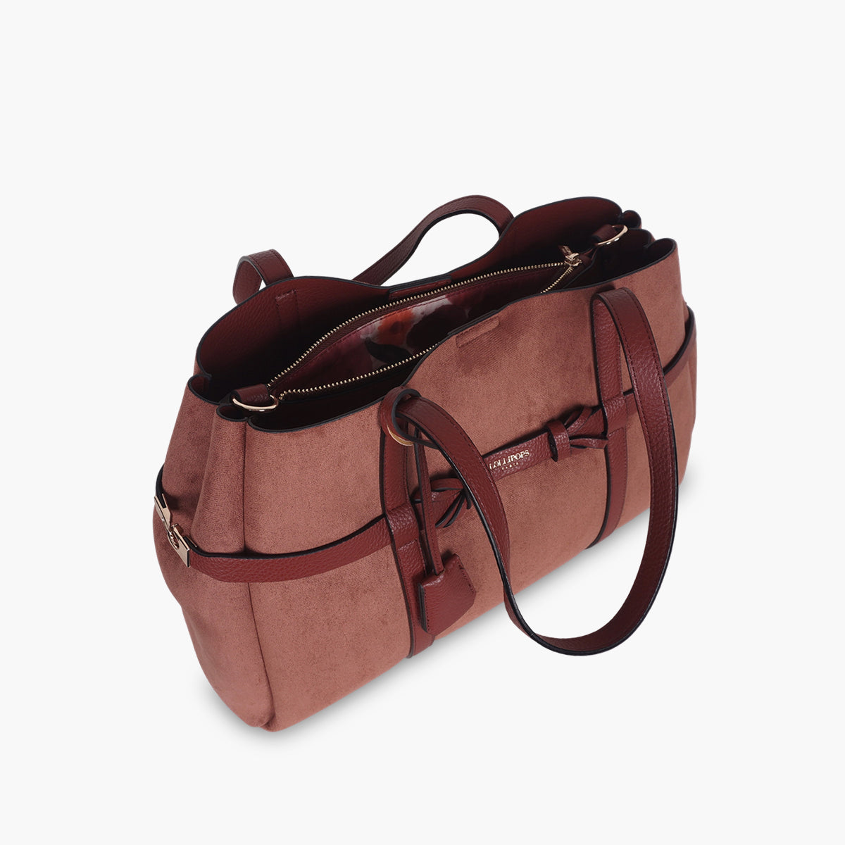 Grand sac shopper brique Taja