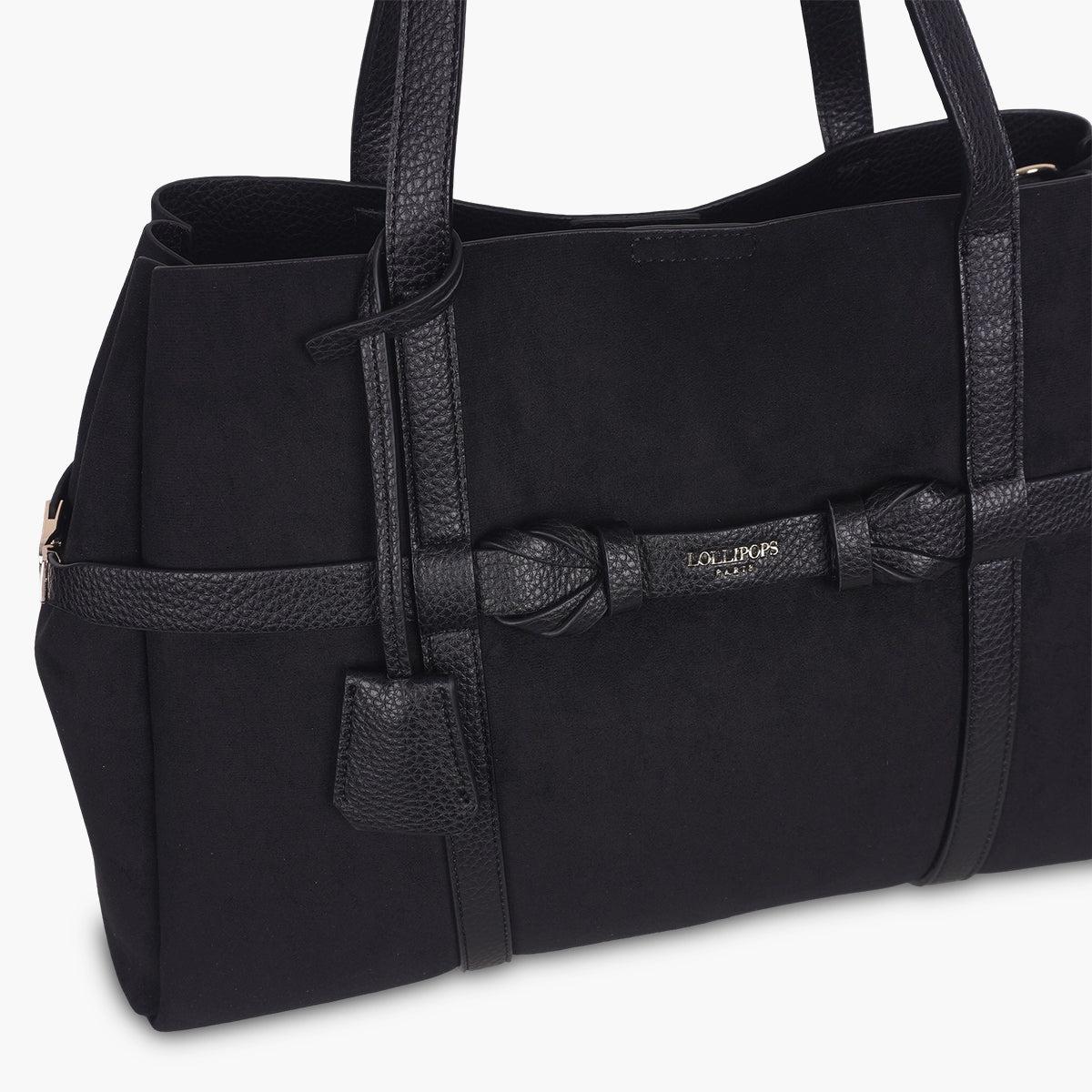 Grand sac shopper noir Taja