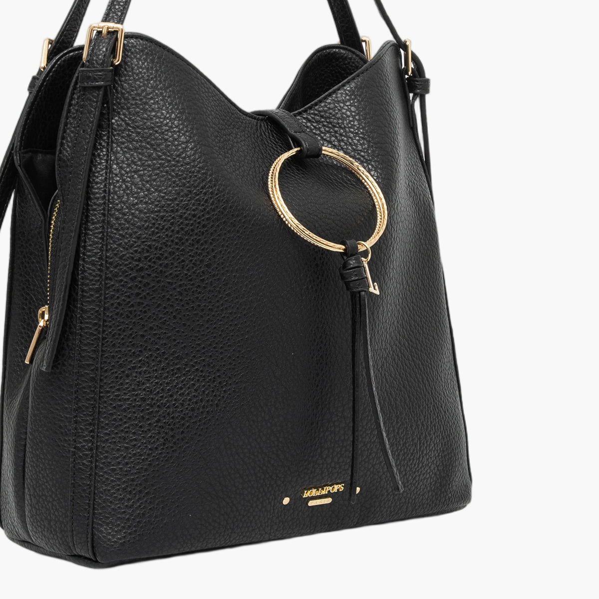Sac shopper noir Tatjana