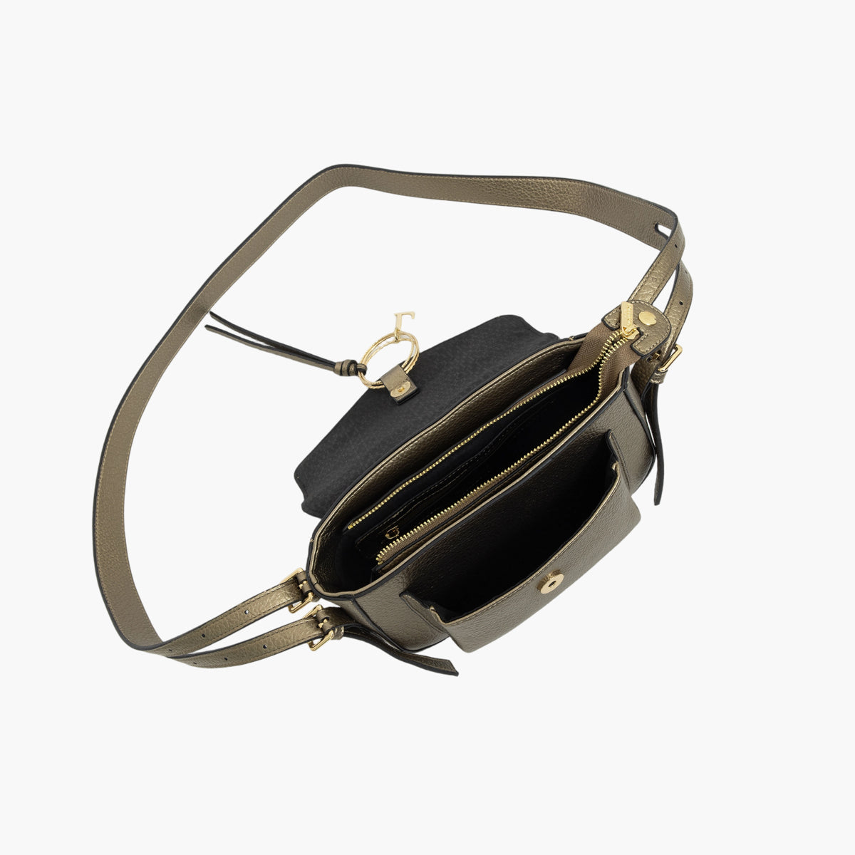 Sac porté épaule bronze Tatjana