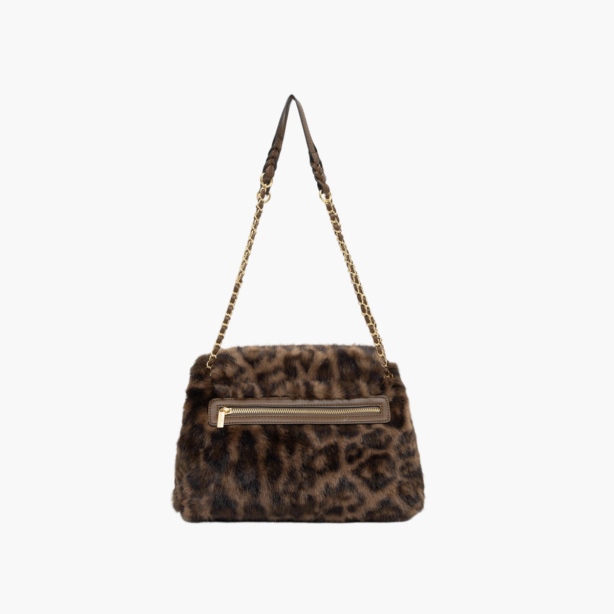 Grand sac porté épaule léopard Tigra