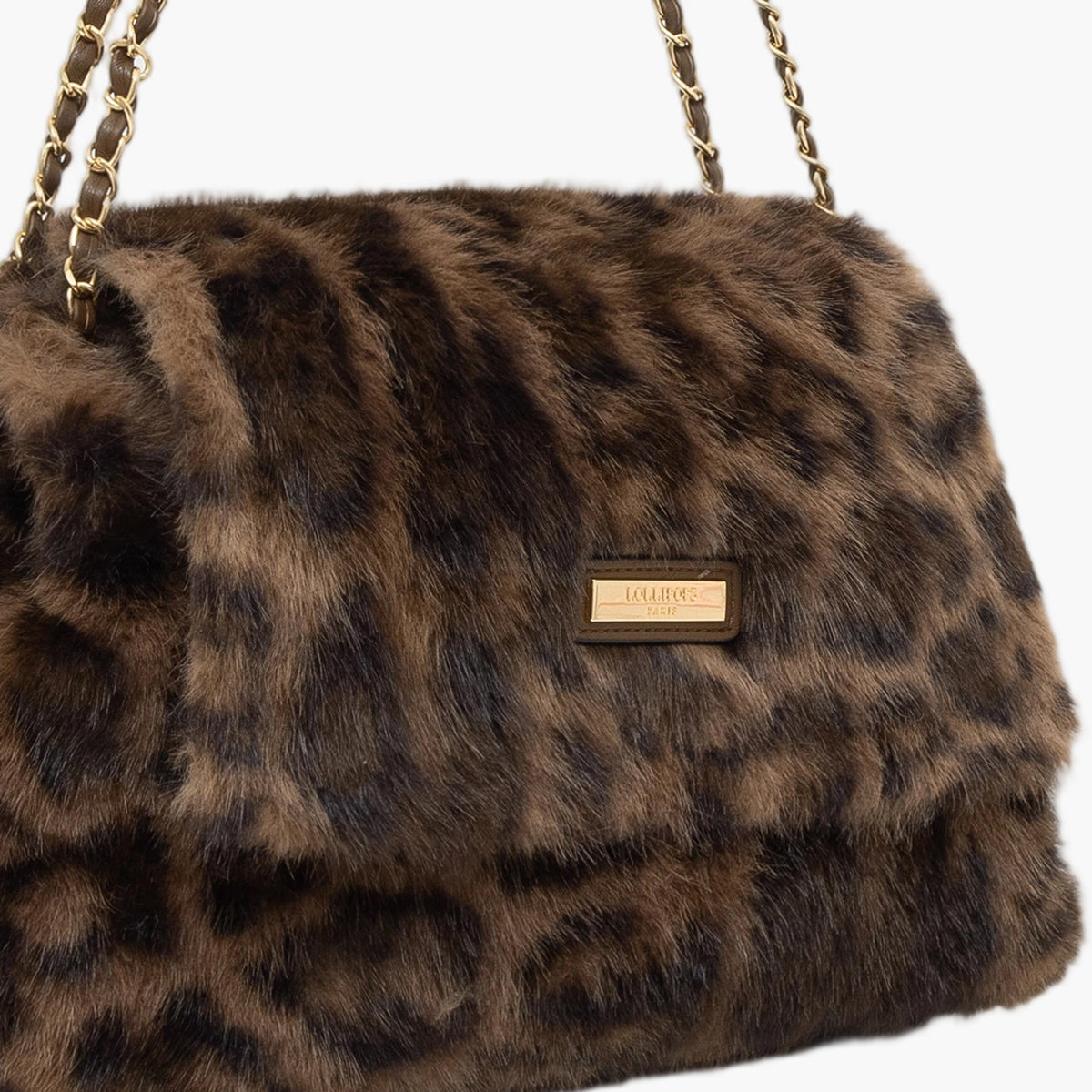 Grand sac porté épaule léopard Tigra