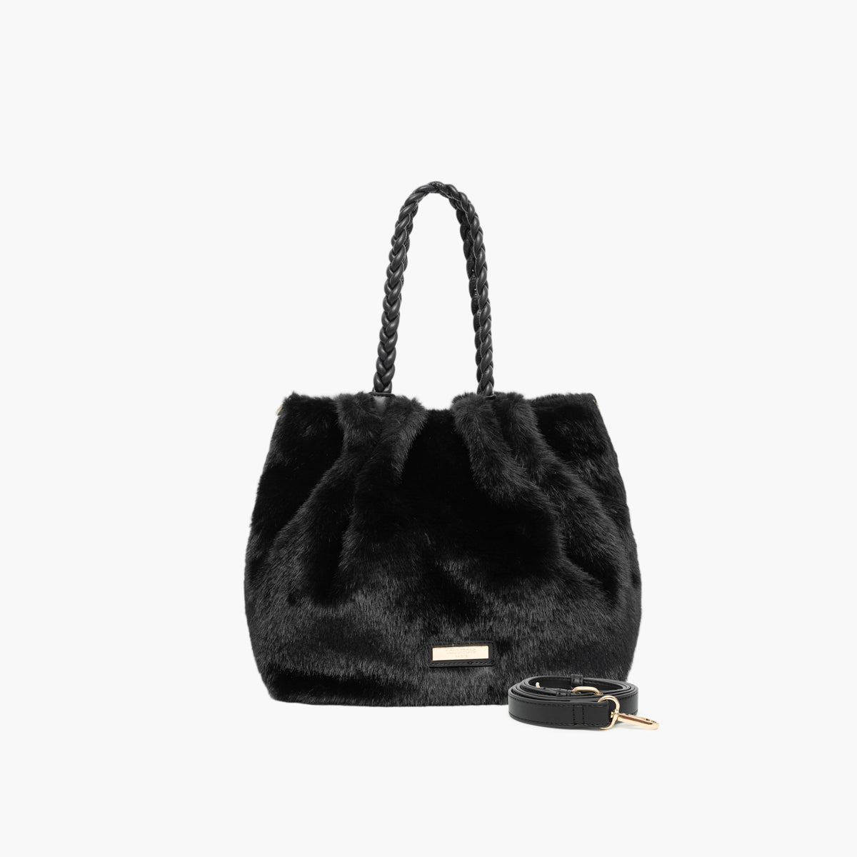 Sac shopper noir Tigra