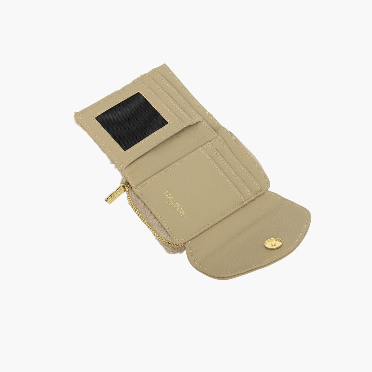 Portefeuille taupe Theresa
