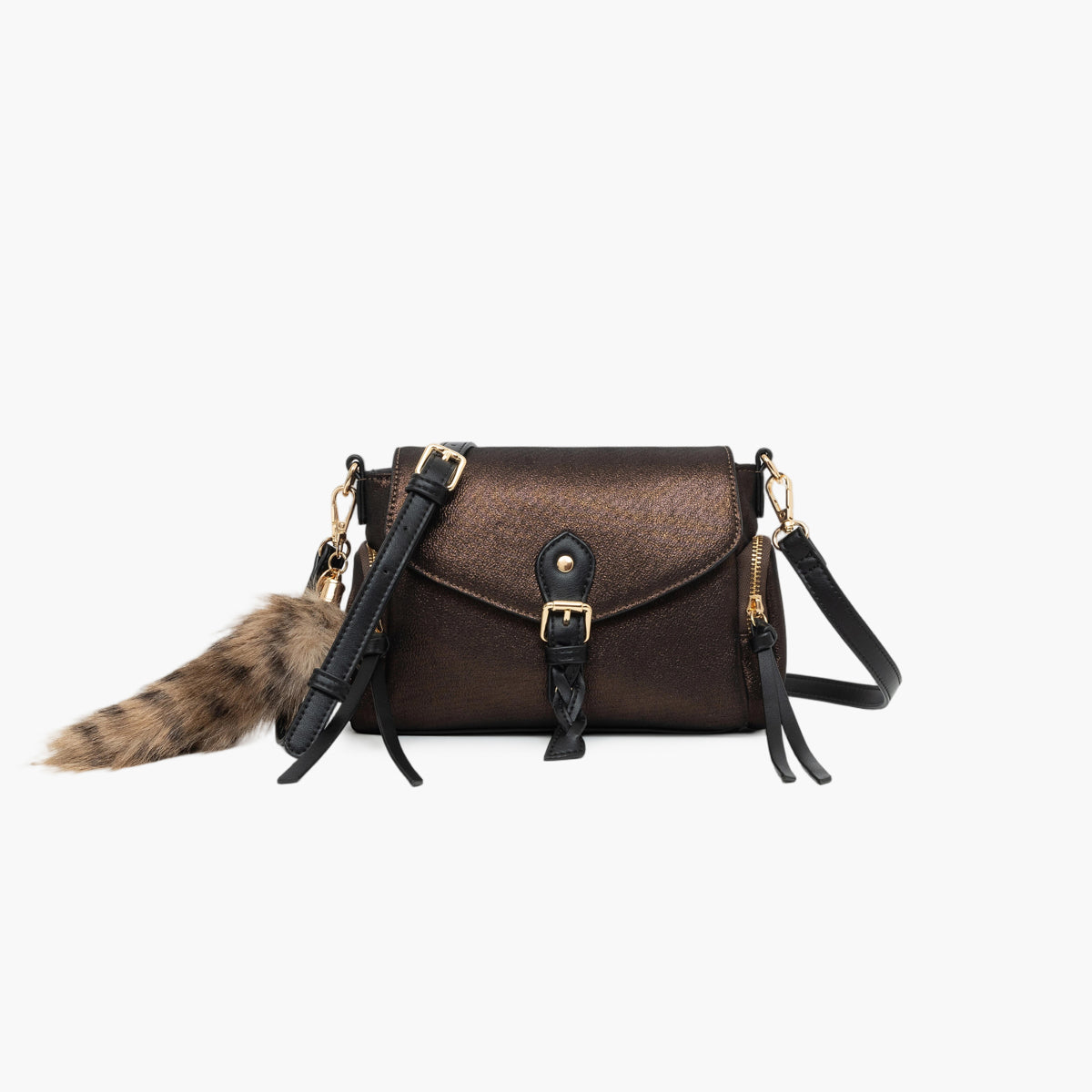 Petit sac porté épaule marron Tyler