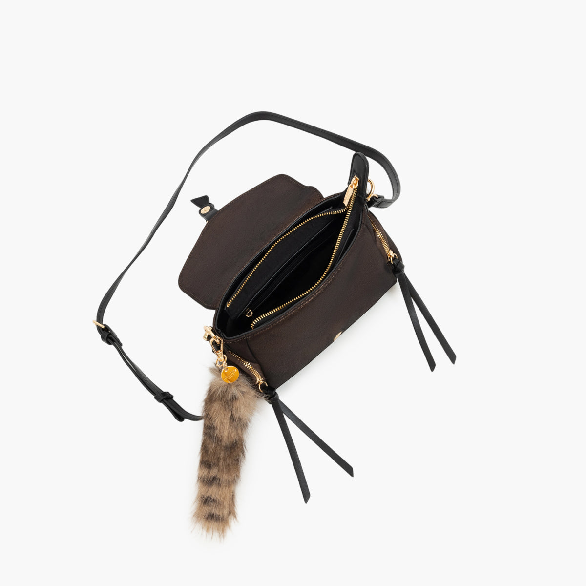 Petit sac porté épaule marron Tyler