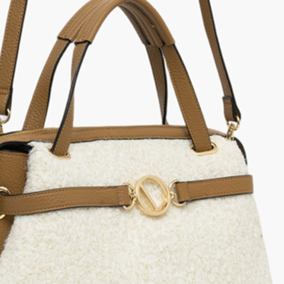 Sac shopper écru Theresa