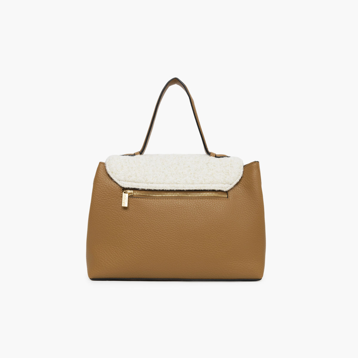 Grand sac porté épaule écru Theresa
