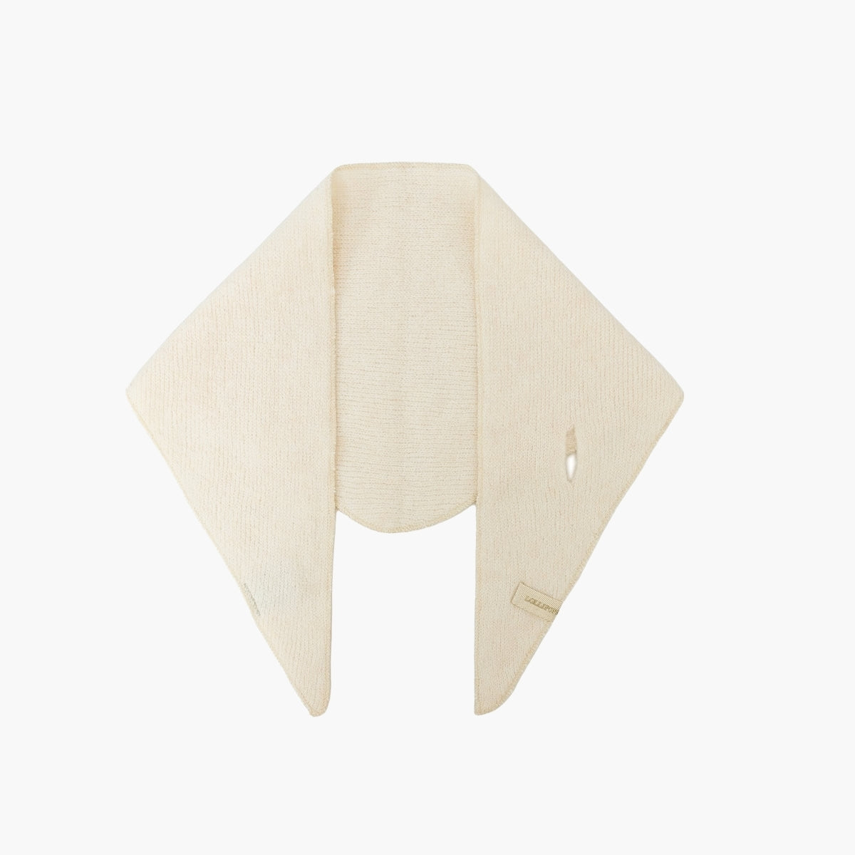 Foulard triangulaire ivoire Taluna