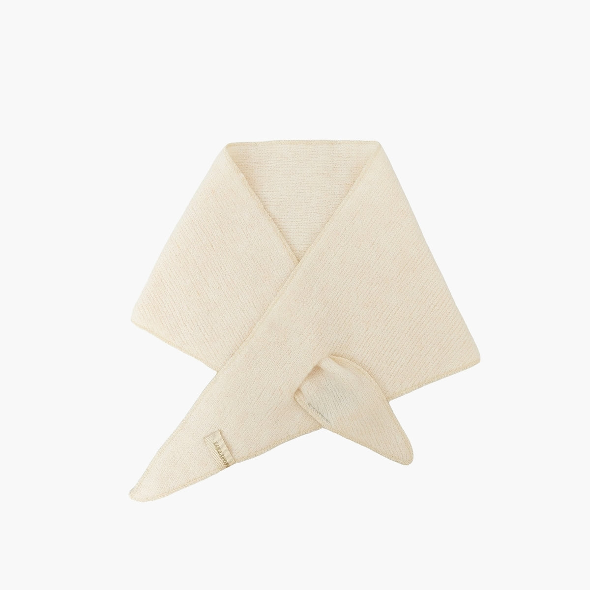 Foulard triangulaire ivoire Taluna